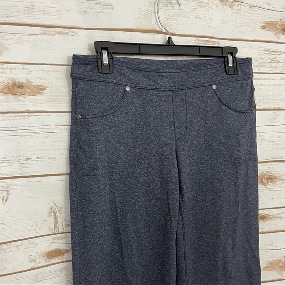 Athleta Blue Bettona Flare Athletic Pants Pull On Flared Leggings - Picture 2 of 5